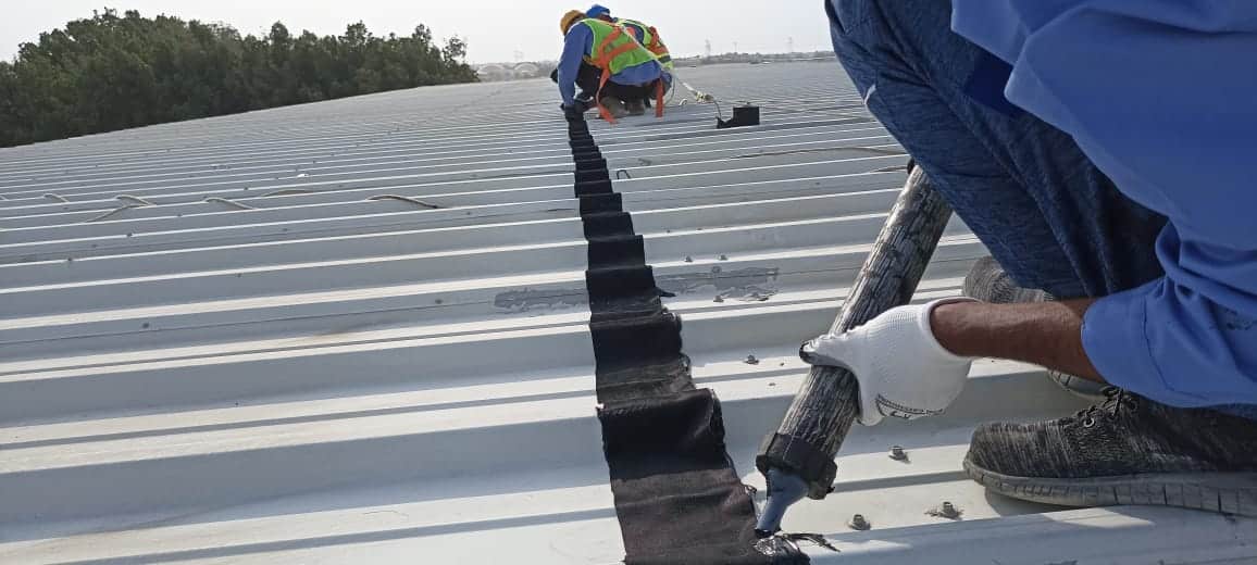 Worker Repair Roof